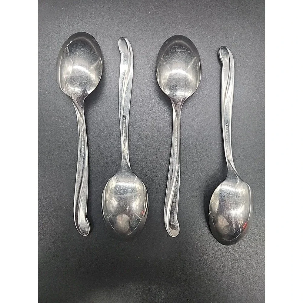 10pcs-International Stainless Flatware 3 Soup 4 Tea Spoons 3 Forks